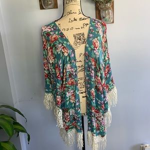 Giddy Up Glamour Floral Kimono